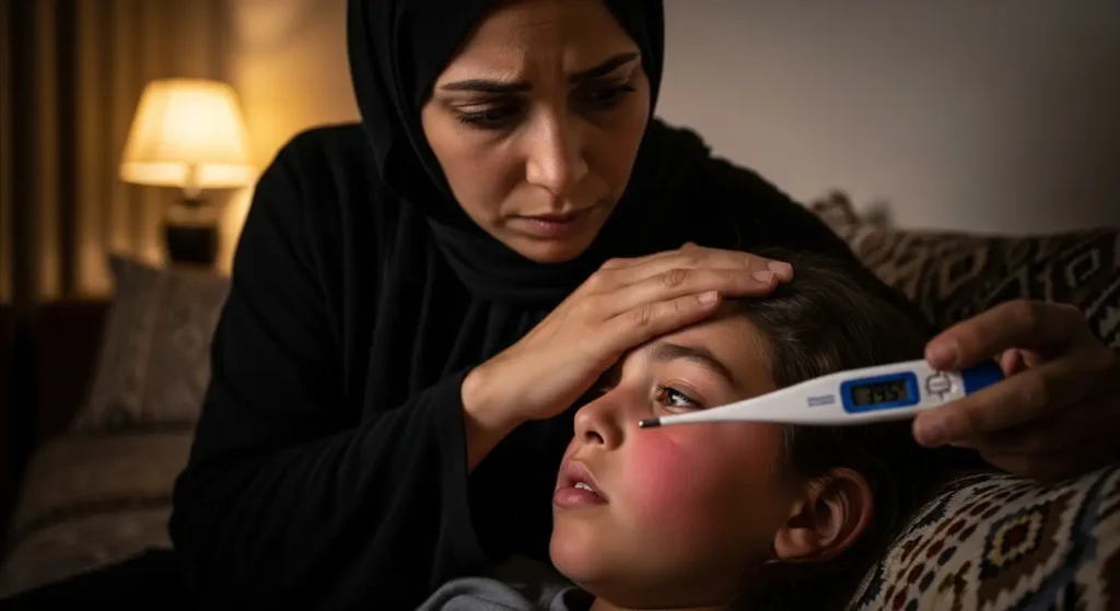 Enfant marocain avec fièvre — quand consulter aux urgences pédiatriques